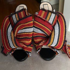 Nº 21 Tweed Slide Sandals Size: 7 | IT 37